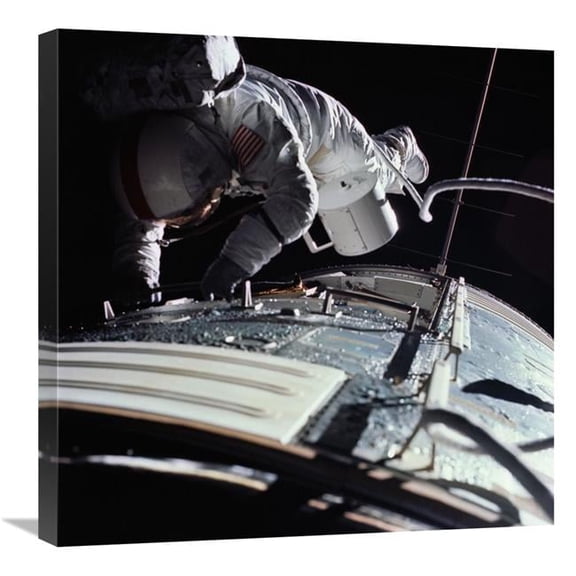 24 x 24 in. Extra Vehicular Activity, Apollo 17, 1972 Art Print - NASA