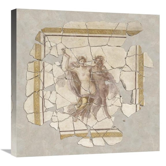 24 x 24 in. Fresco Fragment Art Print - Unknown 1st Century Roman Artisan