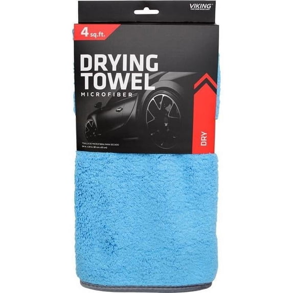 24 x 24 in. Microfiber Car Drying Towel, Blue