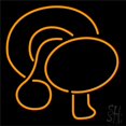 thumbnail image 1 of 24 x 24 in. Mushroom Logo Neon Sign - Orange, 1 of 1