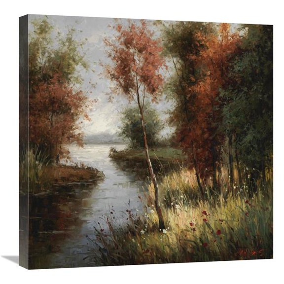 24 x 24 in. River Banks First Ray Art Print - Cheirns