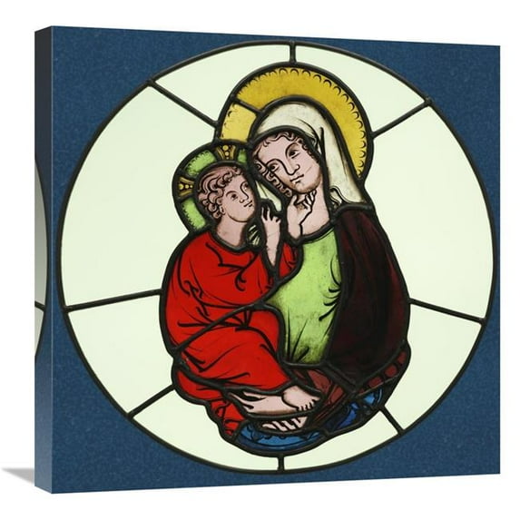 24 x 24 in. The Virgin & Child Art Print - Unknown 14th Century Austrian Illuminator