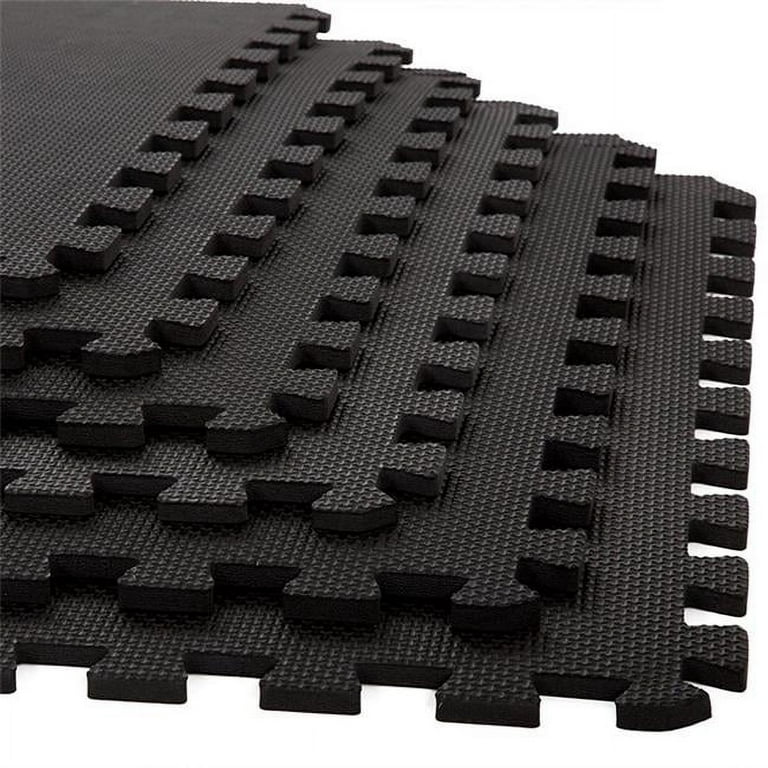 Foam Floor Tiles - 24 x 24, 1 thick, Black