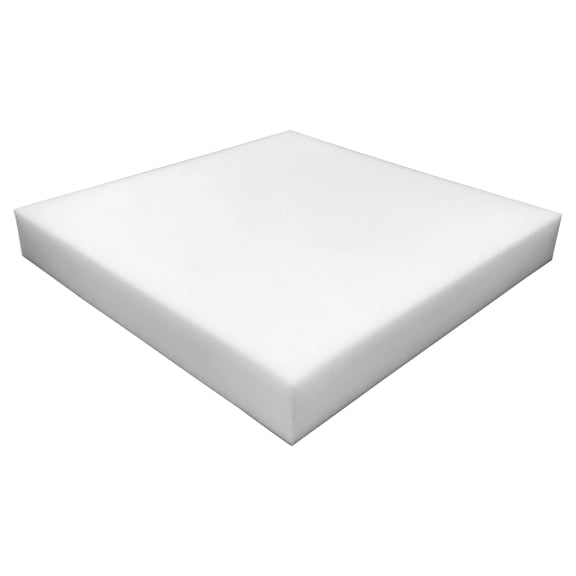 Custom Cut 24" x 24" x 28" High Density Foam for Cushion Repair, Sofa Seat Insert, Thick Pillow Padding, Durable Upholstery Craft Supplies, White