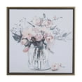 thumbnail image 1 of 24" x 25" Bouquet Floral Framed Wall Art with Gold Frame, by DecMode, 1 of 8