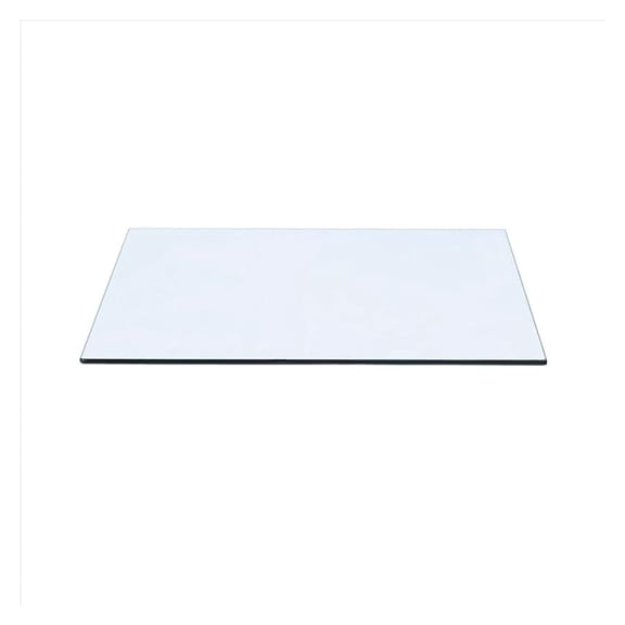 24" x 28" Rectangle Tempered Glass Table Top 3/8" Thick Flat Polish Edge and Touch Corners