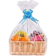 24 x 30 100 Gauge - Clear PVC Shrink Wrap Bags for Food & Gift Baskets - Wrapping Gifts & Treats - Qty 500