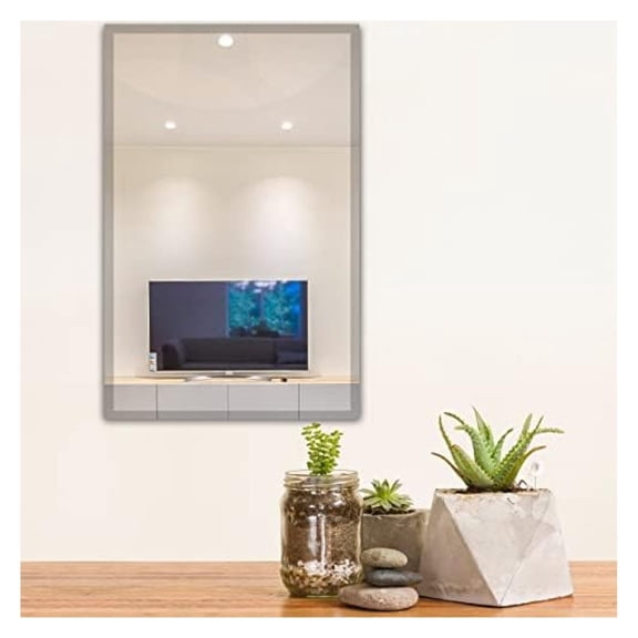 24" x 30" Clare Rectangle Frameless Beveled Mirror