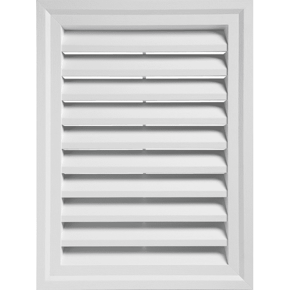 24" x 30" Rectangular Gable Vent - Single Pack Residential Use, Standard Application