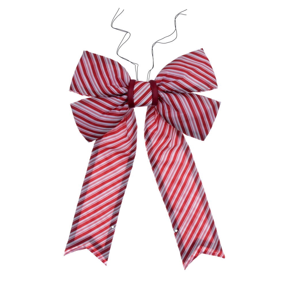 24" x 30" Red-White Nylon UV Bow 7" Size