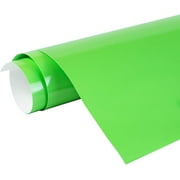 24 x 30 ft Roll of Glossy Lime-Tree-Green Repositionable Adhesive-Backed Vinyl for Craft Cutters, Punches and Vinyl Sign Cutters