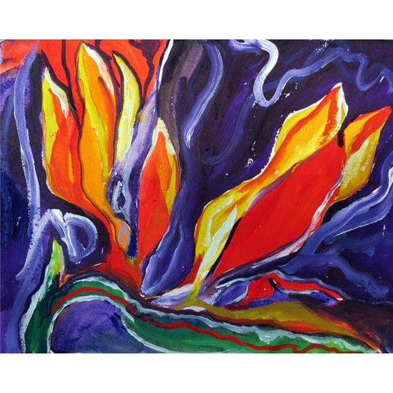 24 x 30 in. Purple Paradise Outdoor Wall Hanging