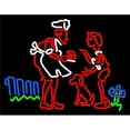 thumbnail image 1 of 24 x 31 in. Boy & Chef Restaurant Logo Neon Sign - Multi Color, 1 of 1