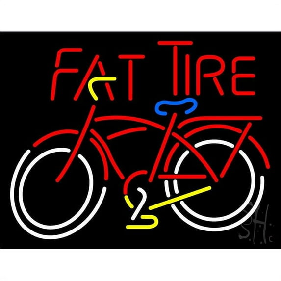 24 x 31 in. Fat Tire LED Neon Flex Sign, Multi Color
