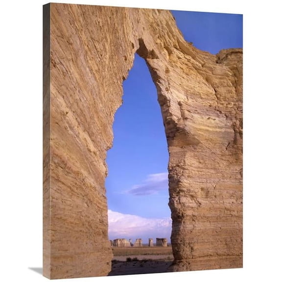 24 x 32 in. Arch in Monument Rocks National Landmark, Kansas Art Print - Tim Fitzharris