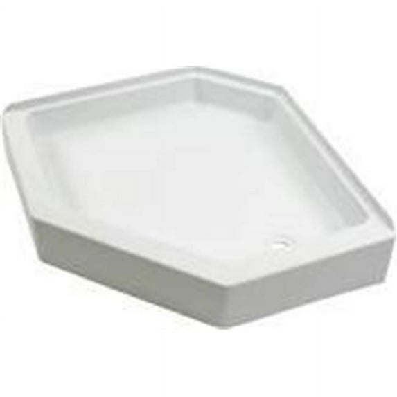 24 x 32 in. Center Drain Shower Pan - White