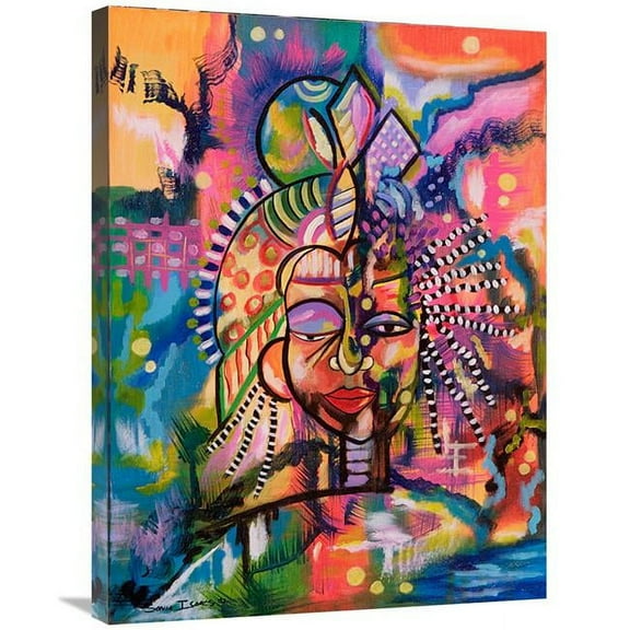 24 x 32 in. Exhausted African Rasta Art Print - Sonia Isaac