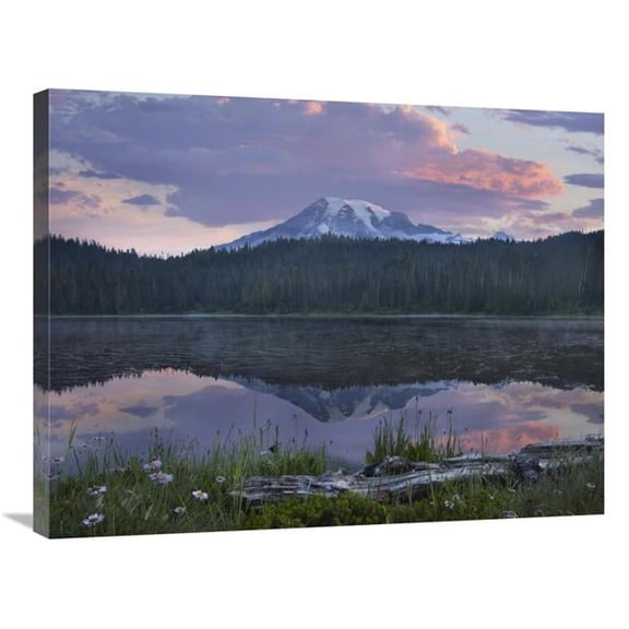 24 x 32 in. Mount Rainier & Reflection Lake, Mount Rainier National Park, Washington Art Print - Tim Fitzharris
