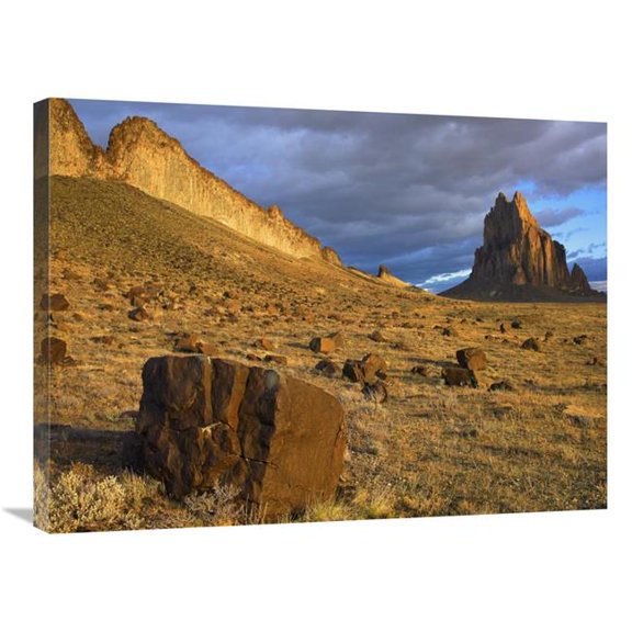 24 x 32 in. Shiprock, the Basalt Core of An Extinct Volcano, New Mexico Art Print - Tim Fitzharris