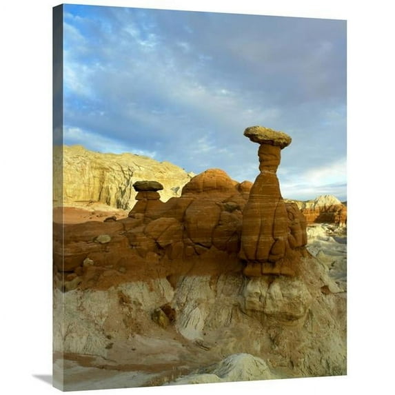 24 x 32 in. Toadstool Caprocks, Grand Staircase, Escalante National Monument, Utah Art Print - Tim Fitzharris