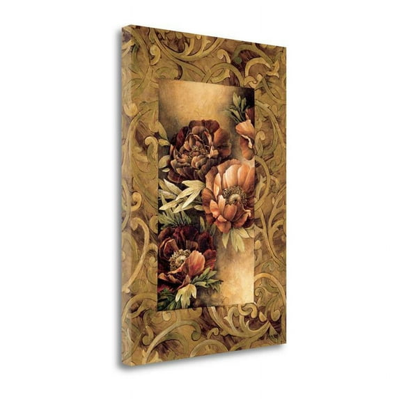 24 x 34 Poppies II by Linda Thompson Wall Art Print on Canvas Fabric Multi-Color