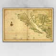 thumbnail image 1 of 24" x 36" California as an Island c1650 Vintage Map Wall Art, 1 of 4