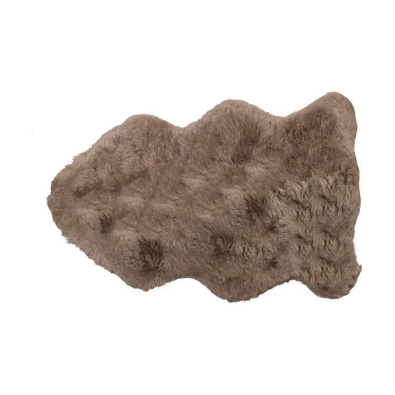 24" x 36" Taupe, Sheepskin Single Long-Haired - Rug
