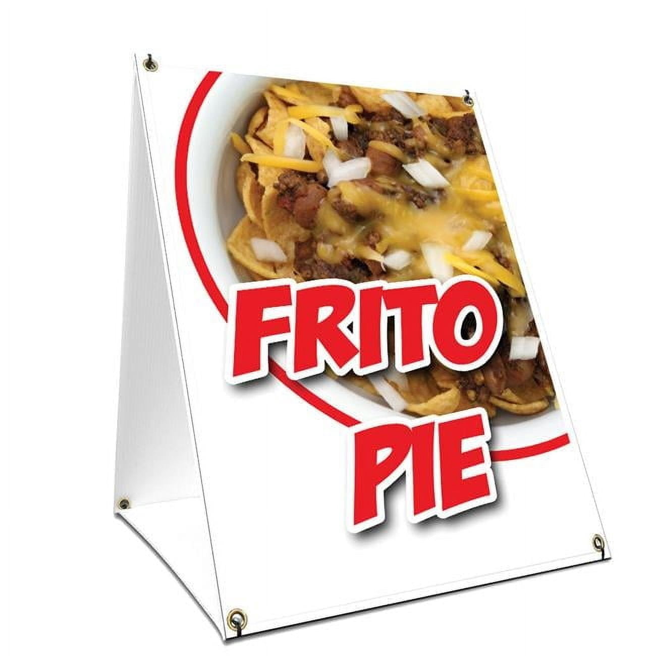 Frito Sign 24 x 36 in. A-Frame Sidewalk Frito Pie Sign with Graphics On Each Side ...