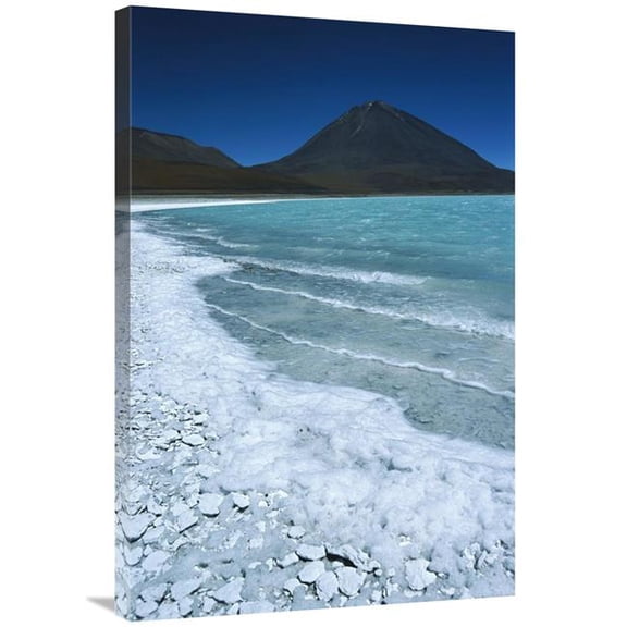 24 x 36 in. Arsenic-Laden Laguna Verde & Licancabur Volcano, Bolivia Art Print - Tui De Roy