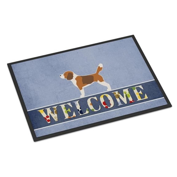 24 x 36 in. Beagle Welcome Indoor or Outdoor Mat