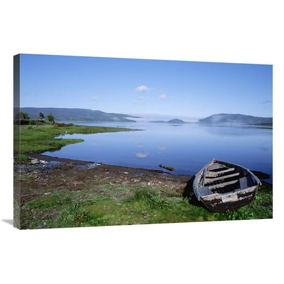 24 x 36 in. Castro Waterfront, Chiloe Island, Chile Art Print - Tui De Roy