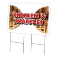 thumbnail image 1 of 24 x 36 in. Chicken & Waffles Yard Sign & Stake, 1 of 1