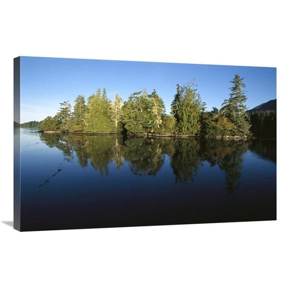 24 x 36 in. Clayoquot Sound, Vancouver Island, British Columbia, Canada Art Print - Flip Nicklin