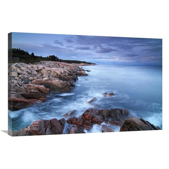 24 x 36 in. Coastal Granite Rocks, Cape Breton Highlands National Park, Gulf of St. Lawrence, Nova Scotia, Canada Art Print - Scott Leslie