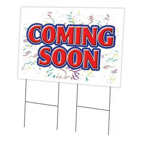 24 x 36 in. Coming Soon Yard Sign & Stake