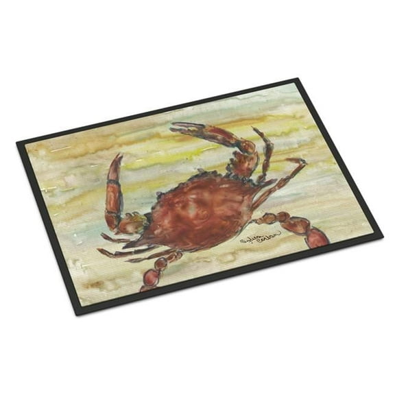 24 x 36 in. Cooked Crab Yellow Sky Indoor or Outdoor Mat