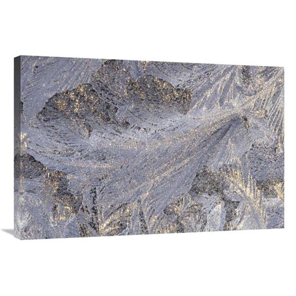 24 x 36 in. Frost Crystal Formation on Window, North America Art Print - Gerry Ellis