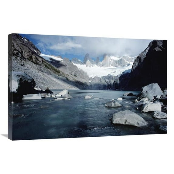 24 x 36 in. Granite Spires Band Storm Clouds, Fitzroy Massif, Los Glaciares NP, Argentina Art Print - Tui De Roy