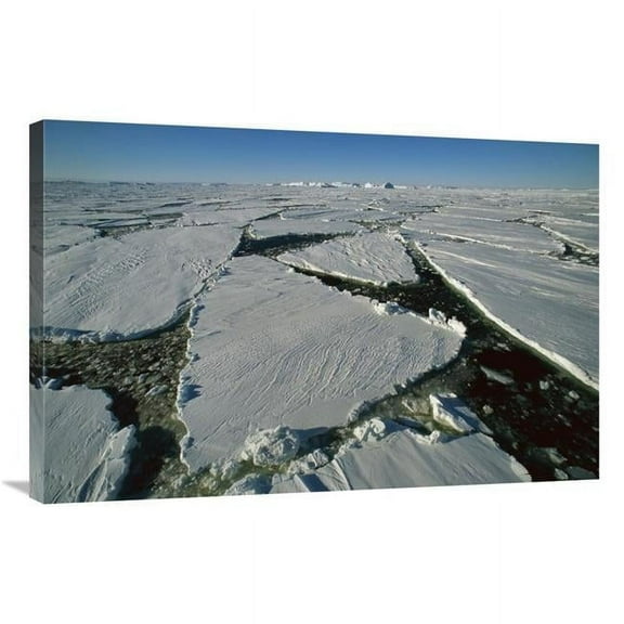 24 x 36 in. Heavy Pack Ice, Terre Adelie Land, East Antarctica Art Print - Colin Monteath