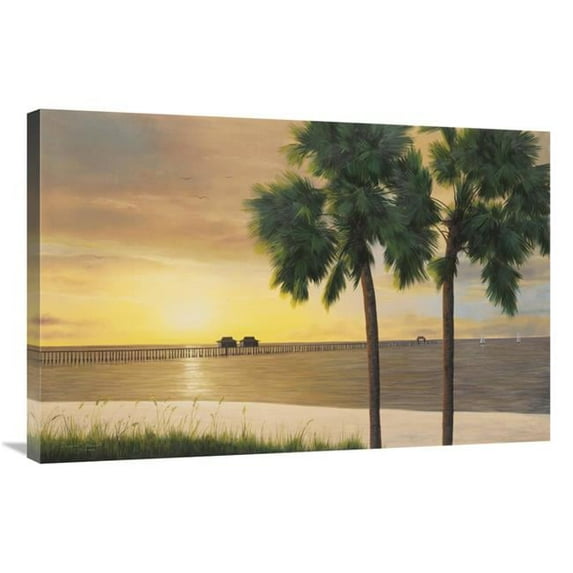 24 x 36 in. Naples Sunset Art Print - Diane Romanello