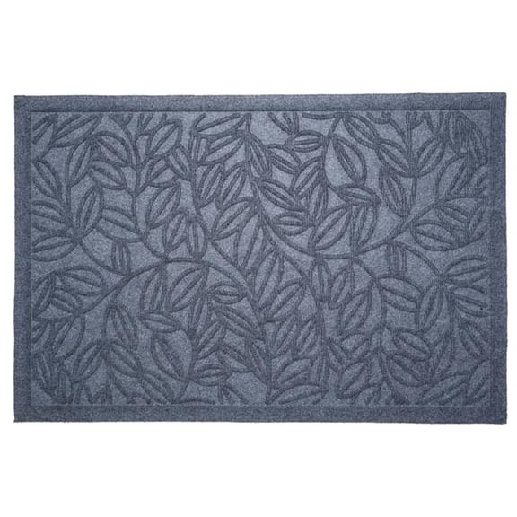 24 x 36 in. Poly Lilac Vine Indoor & Outdoor Rectangle Mat, Light Grey