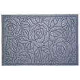 thumbnail image 1 of 24 x 36 in. Poly Rose Indoor & Outdoor Rectangular Mat, Light Grey, 1 of 1