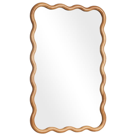 24 x 36 in Rectangle Wave Wall Decorative Mirror for Living Room,Bedroom