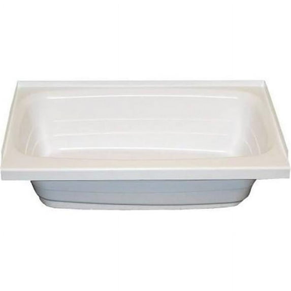 24 x 36 in. Right Hand Drain Tub, White