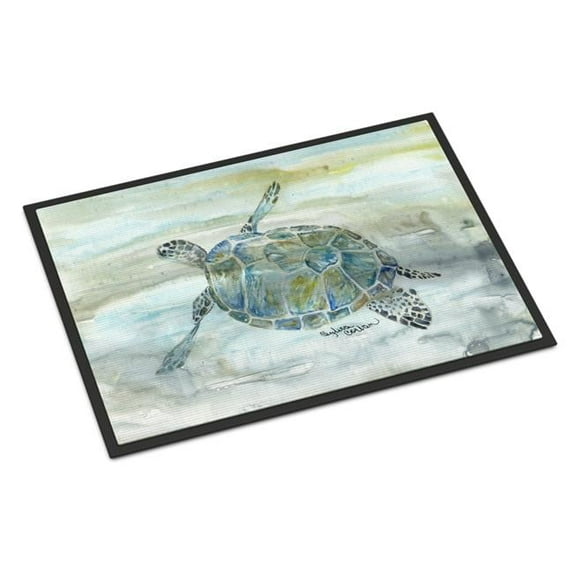 24 x 36 in. Sea Turtle Watercolor Indoor or Outdoor Mat