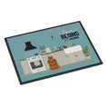 thumbnail image 1 of 24 x 36 in. Silver Chocolate Shih Tzu Kitchen Scene Indoor or Outdoor Mat, 1 of 1