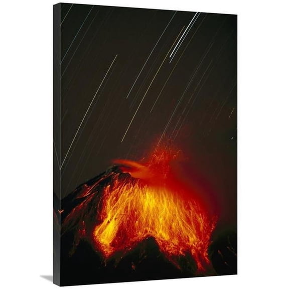 24 x 36 in. Tungurahua Volcano Erupting, Near Banos, Andes Mountains, Ecuador Art Print - Tui De Roy