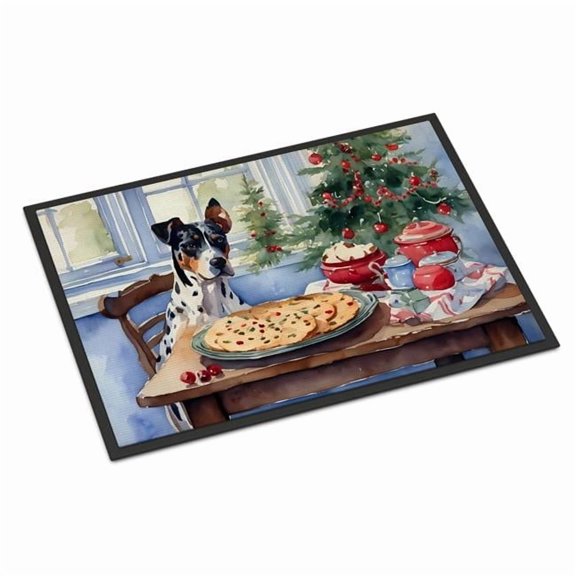 24 x 36 in. Unisex Catahoula Christmas Cookies Doormat