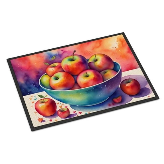 24 x 36 in. Unisex Colorful Apples Indoor or Outdoor Mat