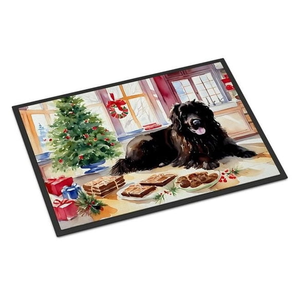 24 x 36 in. Unisex foundland Christmas Cookies Doormat